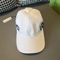 Gucci Baseball Hat with Loved Gucci Canvas White