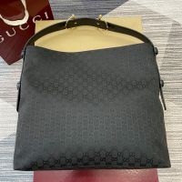 Gucci Beatrix Large Tote Bag 850546 In GG Supreme Canvas Black