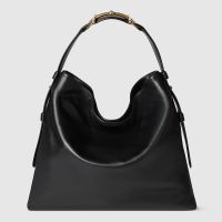 Gucci Beatrix Large Tote Bag 850546 In Smooth Leather Black