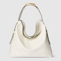 Gucci Beatrix Large Tote Bag 850546 In Smooth Leather White