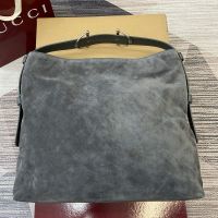 Gucci Beatrix Large Tote Bag 850546 In Suede Grey