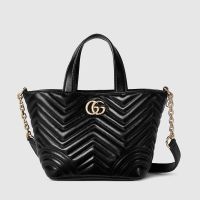 Gucci Betty Small Tote Bag In Matelasse Leather 847386 Black
