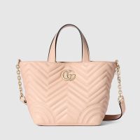 Gucci Betty Small Tote Bag In Matelasse Leather 847386 Pink