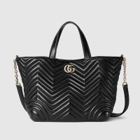 Gucci Betty Medium Tote Bag In Matelasse Leather 847387 Black