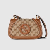 Gucci Blondie Small Shoulder Bag In GG Supreme Canvas 815700 Beige/Brown