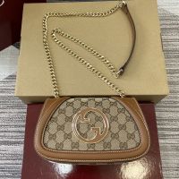 Gucci Blondie Small Shoulder Bag In GG Supreme Canvas 815711 Beige/Brown
