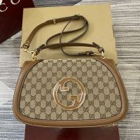 Gucci Blondie Large Top Handle Bag In GG Supreme Canvas 815719 Beige/Brown