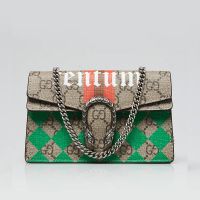 Gucci Dionysus Mini Bag In Centum Printed GG Monogram Canvas with Studs 476432 Beige/Green