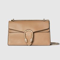 Gucci Dionysus Medium Shoulder Bag In Textured Leather 795005 Camel
