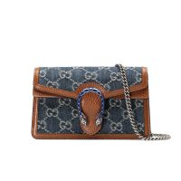 Gucci Dionysus Mini Bag In GG Supreme Denim 476432 Blue/Brown
