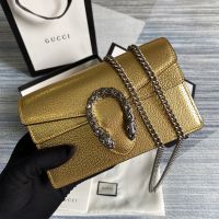 Gucci Dionysus Mini Bag In Textured Leather 476432 Gold