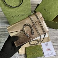 Gucci Dionysus Mini Bag In Textured Leather 476432 Gold