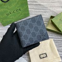 Gucci GG Coin Wallet 768244 In GG Supreme Canvas Black/Burgundy