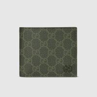 Gucci GG Coin Wallet 768244 In GG Monogram Fabric Green