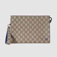 Gucci GG Small Pouch 768255 In GG Supreme Canvas Beige/Blue