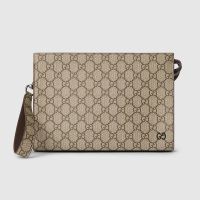 Gucci GG Small Pouch 768255 In GG Supreme Canvas Beige/Coffee