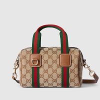 Gucci GG Mini Handbag 859975 In GG Supreme Canvas Beige/Brown