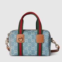 Gucci GG Mini Handbag 859975 In GG Supreme Denim Light Blue