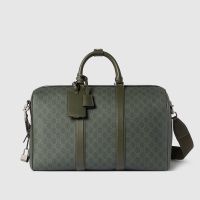 Gucci GG Monogram Medium Duffle Bag In GG Monogram Fabric 792074 Green
