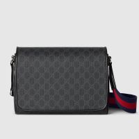 Gucci GG Monogram Small Crossbody Bag In GG Supreme Canvas 792124 Black