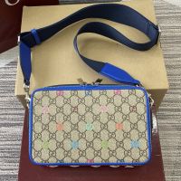 Gucci GG Monogram Small Shoulder Bag 792456 In GG Supreme Canvas Beige/Multicolor