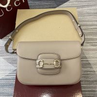 Gucci Horsebit 1955 Medium Shoulder Bag In Soft Leather 815178 Khaki