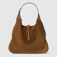Gucci Jackie Giorno Shoulder Bag 841542 In Suede Brown