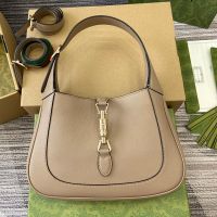 Gucci Jackie 1961 Medium Shoulder Bag 810232 In Grain Leather Khaki