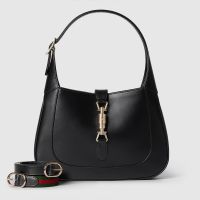 Gucci Jackie 1961 Medium Shoulder Bag 810232 In Leather Black