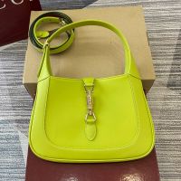 Gucci Jackie 1961 Medium Shoulder Bag 810232 In Leather Lemon
