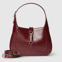 Gucci Jackie 1961 Medium Shoulder Bag 810232 In Leather Red