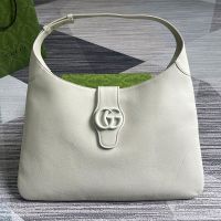 Gucci Large Aphrodite Shoulder Bag In Soft Leather 772483 White