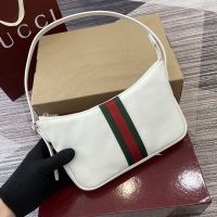 Gucci Lunetta Small Crossbody Bag 863406 In Soft Leather White