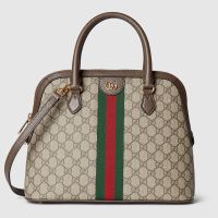 Gucci Medium Ophidia Dome Top Handle Bag In GG Supreme Canvas 795258 Beige/Brown