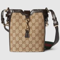 Gucci Mini Bucket Shoulder Bag In Original GG Canvas 782919 Brown