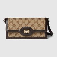 Gucci Mini Luce Shoulder Bag In Original GG Canvas 790038 Beige/Coffee