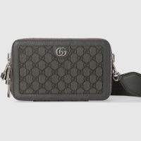 Gucci Mini Ophidia Messenger In GG Supreme Canvas 771174 Grey