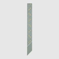 Gucci Neck Bow GG Print with Horsebit Silk Grey