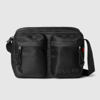 Gucci Nexus Small Crossbody Bag In GG Supreme Nylon Black
