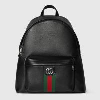 Gucci Ophidia Medium Backpack In Soft Leather 834466 Black