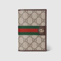 Gucci Ophidia Passport Case In GG Supreme Canvas 838470 Beige/Brown
