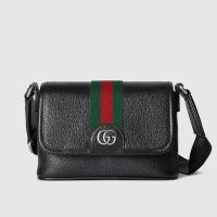 Gucci Ophidia Mini Bag In Soft Leather 838599 Black