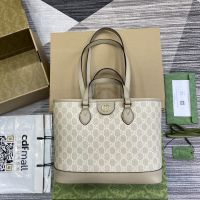 Gucci Ophidia GG Mini Tote 765043 In GG Supreme Canvas Beige/Khaki