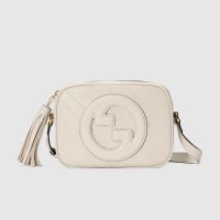 Gucci Small Blondie Camera Bag In Subtler Leather 742360 White