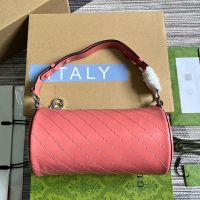 Gucci Small Blondie Cylinder Bag In Subtler Leather 760169 Pink