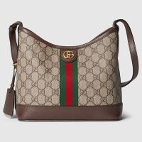 Gucci Small Ophidia Shoulder Bag In GG Supreme Canvas 781402 Brown