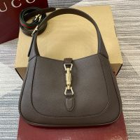 Gucci Jackie 1961 Medium Shoulder Bag 810232 In Grain Leather Coffee