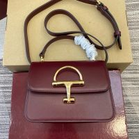 Gucci Siena Small Top Handle Bag 855536 In Smooth Leather Red