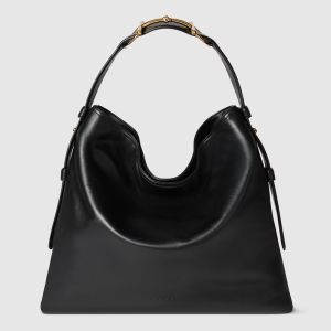 Gucci Beatrix Large Tote Bag 850546 In Smooth Leather Black