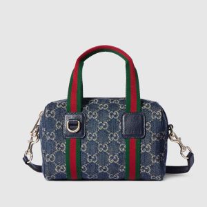 Gucci GG Mini Handbag 859975 In GG Supreme Denim Blue